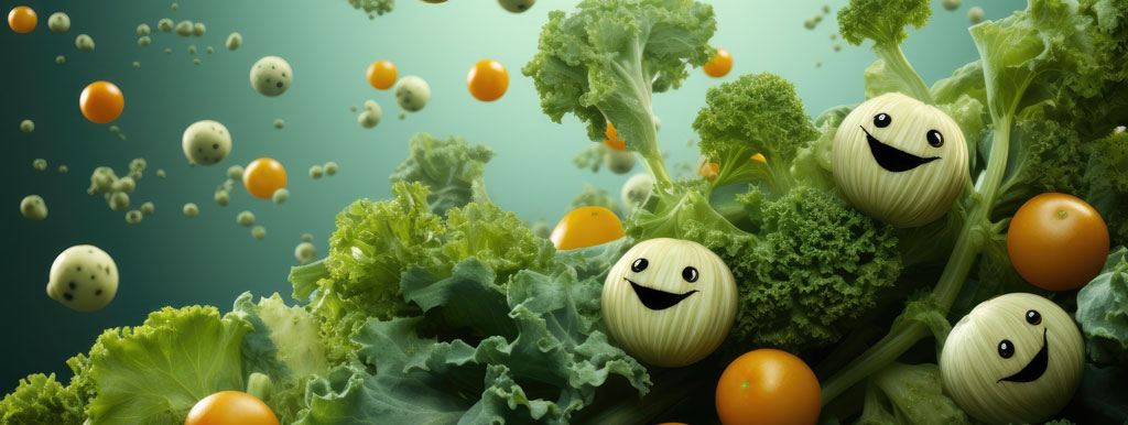 Darm bevat groentebacteriën