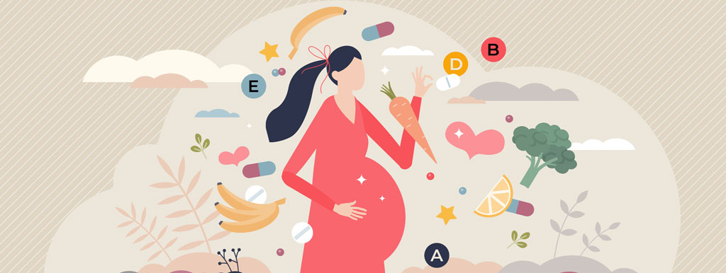 Miskraam voorkomen met groente en fruit